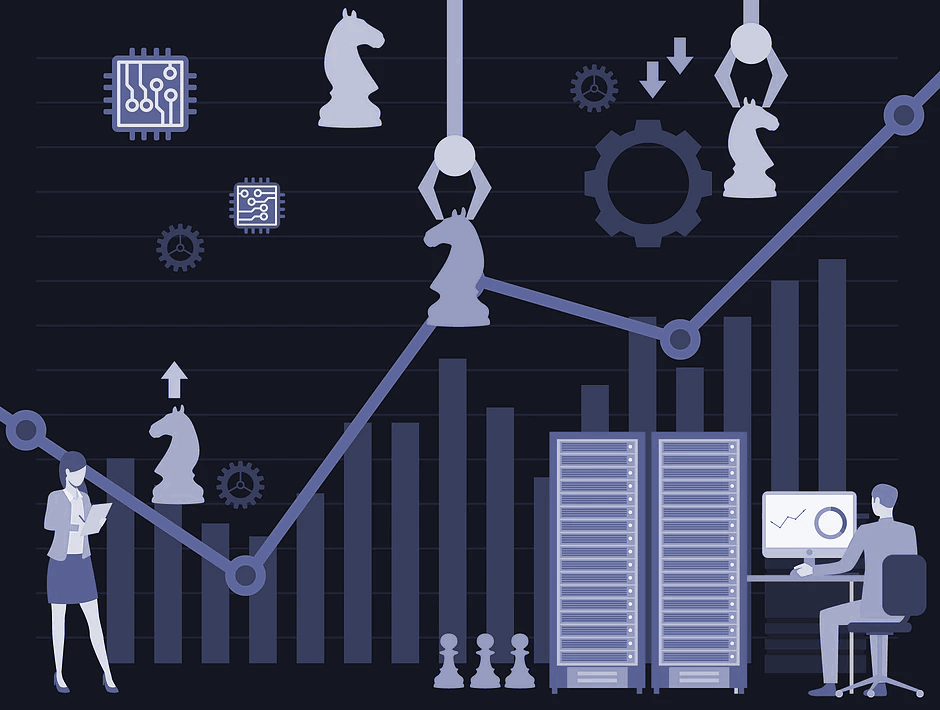 Comparison of AI and chess to investing